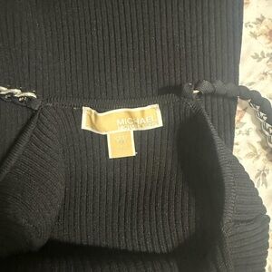 MICHAEL Michael Kors Black Ribbed Sweater